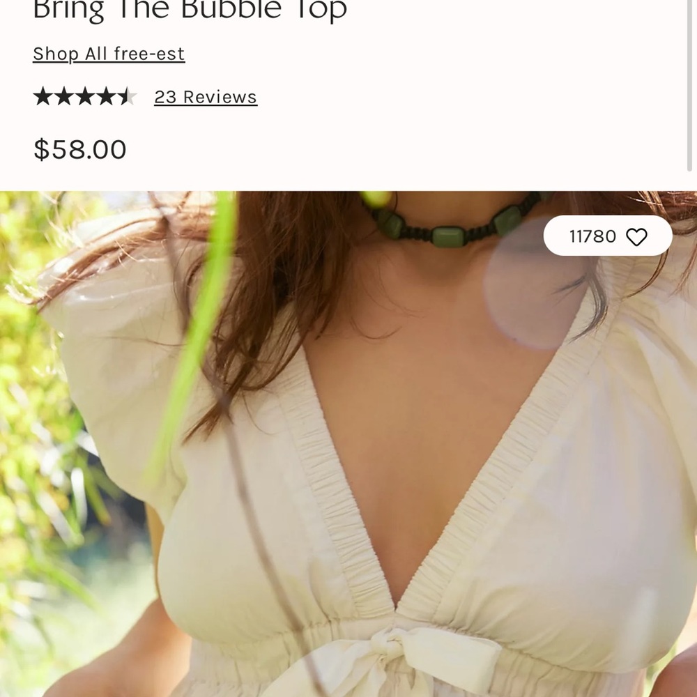 Free People Bubble Top size L
